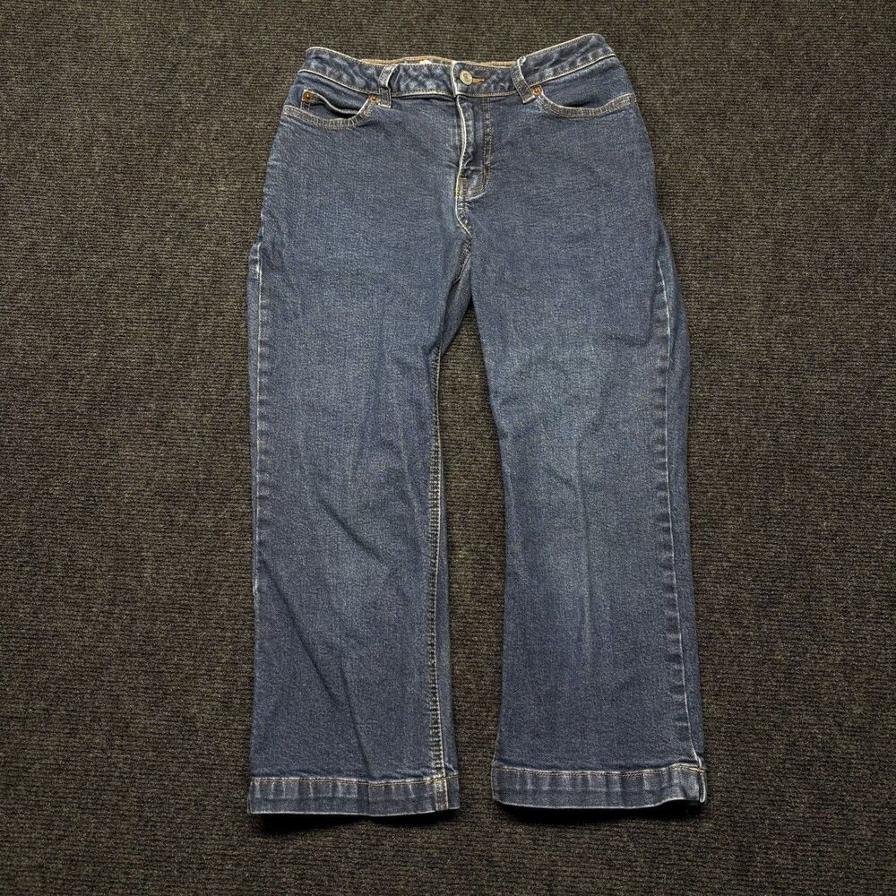 GAP Factory Bootcut Jeans Womens Size 2 Blue Denim Stretch Low Mid Rise Casual